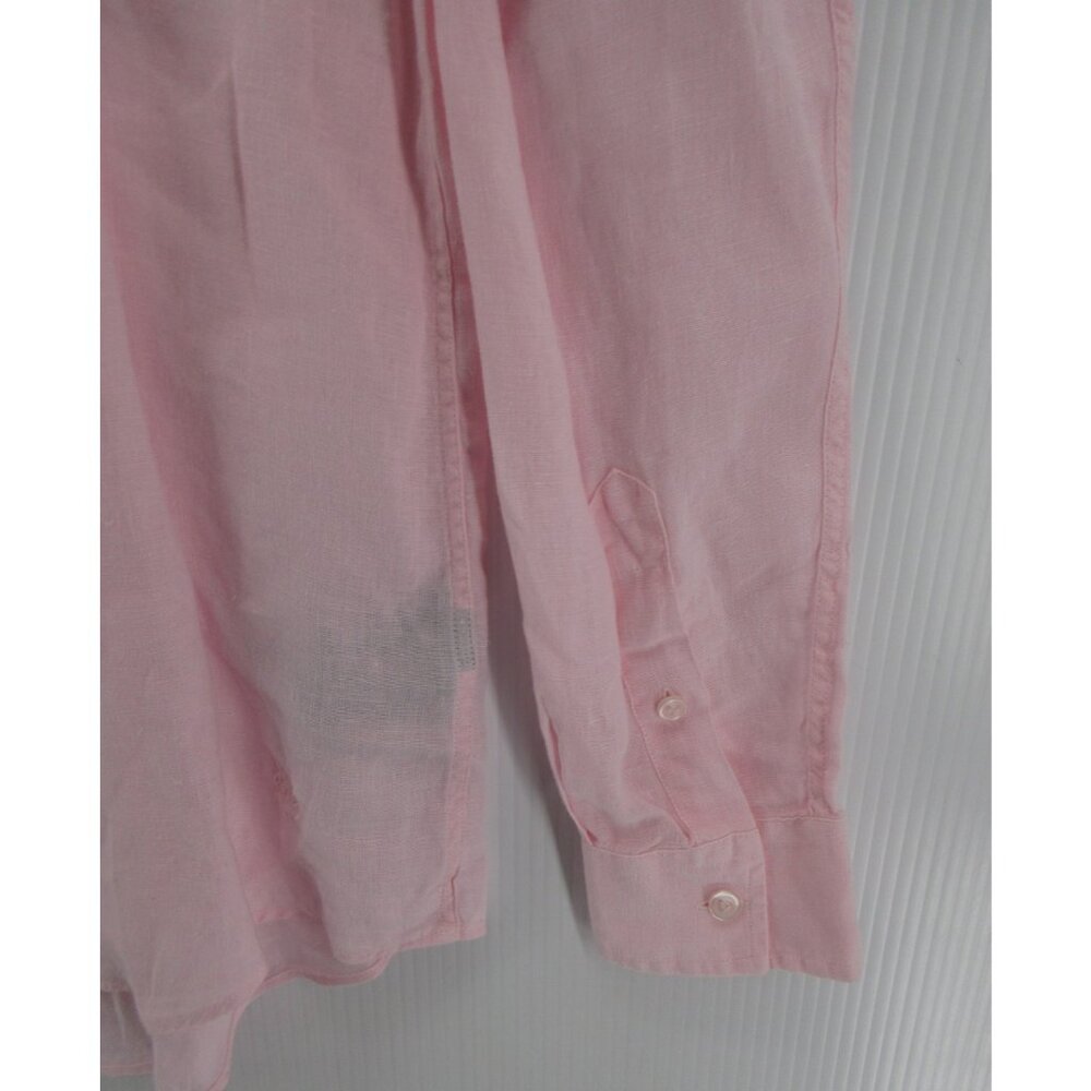 Vilebrequin Shirt Small Linen Button Up Pocket Summer Resort Wear Beach - Picture 3 of 13